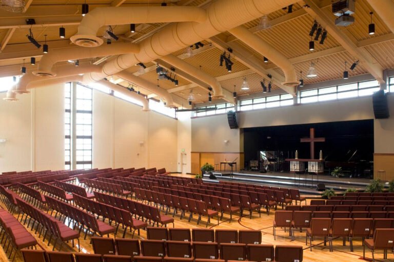 Church with ample seating available