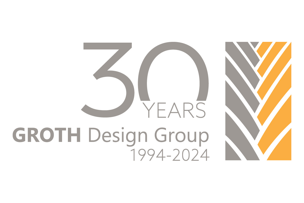 GROTH Design Group 30 Year Logo- FINAL OUTLINES website 1200x800